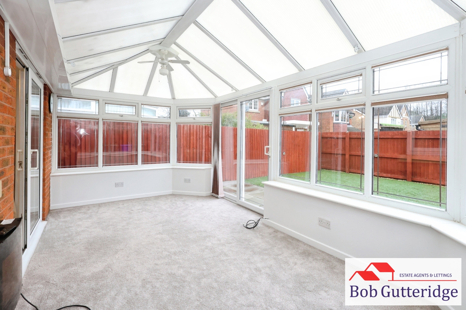 HALF BRICK & UPVC DOUBLE GLAZED CONSERVATORY